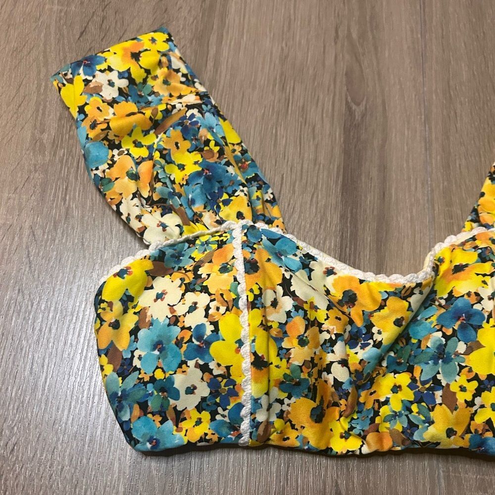 L*Space Gizelle Daisy Diamond Bikini Top Size Small - Picture 3 of 8
